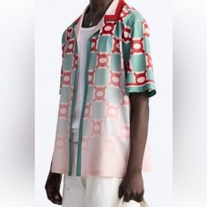 Zara Pastel Pink and‎ Mint Shirt